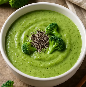 Creme de Brócolis com Chia